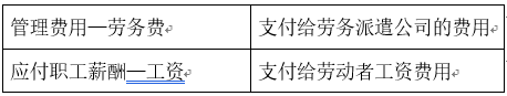 劳务派遣模式财税处理及风险提示